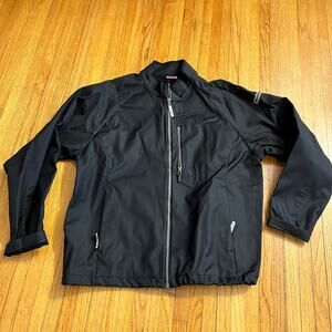 Karbon Jacket Mens XXL Black Full Zip Long Sleeve Coat Nylon